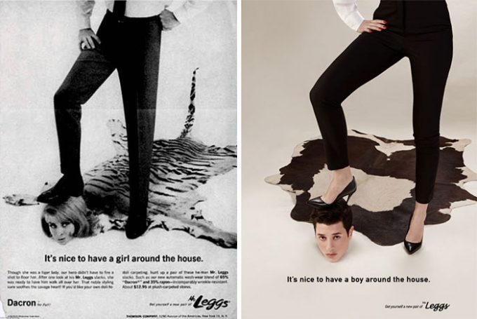 Фотограф поменял местами гендерные роли в рекламных объявлениях 50-х годов. Это может не понравиться многим мужчинам